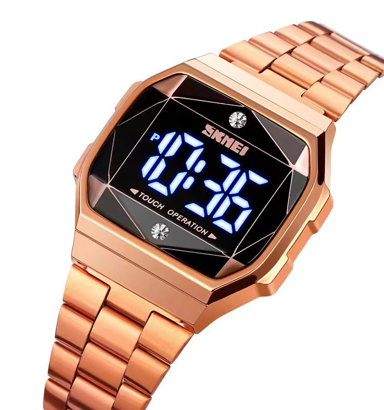 SKMEI - 1797 - Women Digital Touch Screen Electronic LED Watch - rose gold image 0