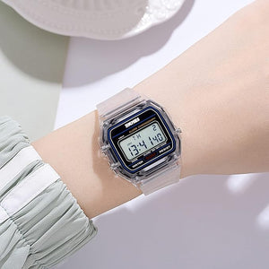 Skmei - 2056 - Women Neon Clear Digital Watch - White image 2