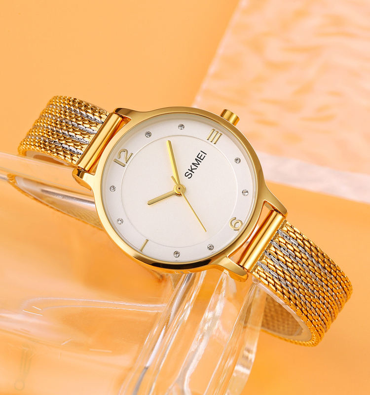 SKMEI - 1874 - Women Stainless Steel Quartz Watch - gold image 2