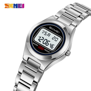 SKMEI - 2334 - Women Digital Stainless Steel Watch - silver image 0