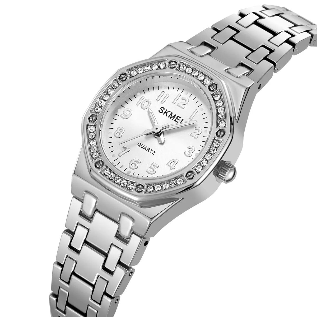 SKMEI - 2508 - Women Stainless Steel Luxury Watch - silver image 0