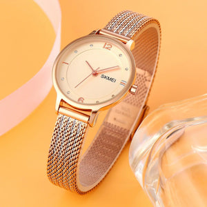 SKMEI - 1874 - Women Stainless Steel Quartz Watch - rose gold image 0